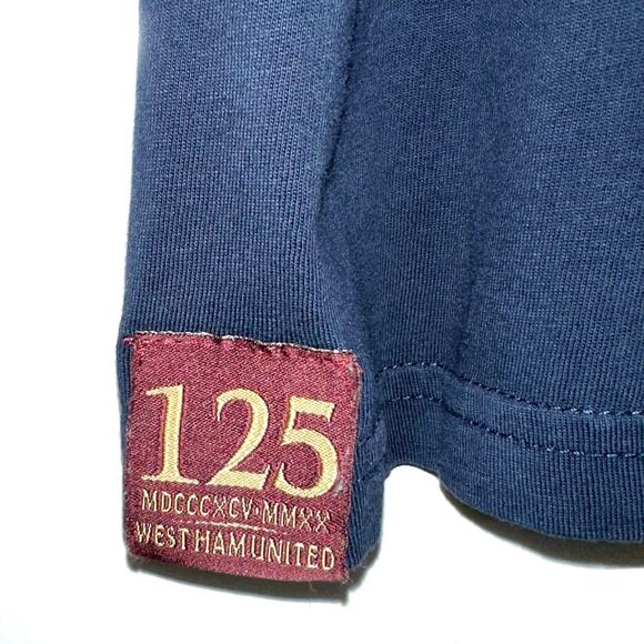 SOLD 💕West Ham United 125 Year Commemorative Soccer Short Sleeve T-Shirt - Picture 4 of 8